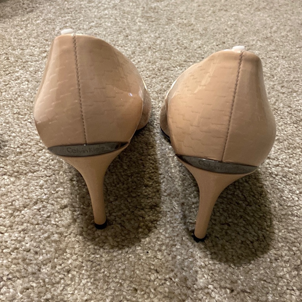 Calvin Klein Gayle Python Patent Heels - Picture 5 of 11